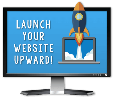 A rocketship signifying improved website SEO
